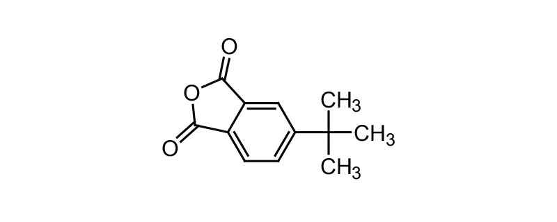 Structure of 4-TERT-BUTYLPHTHALIC ANHYDRIDE