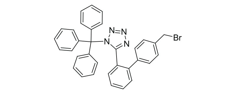 Structure of N-(TRIPHENYLMETHYL) -5-(4′-BROMOMETHYL BIPHENYL-2-YL) TETRAZOLE