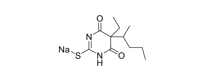 Structure of THIOPENTAL SODIUM BP