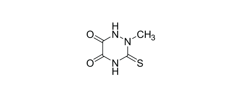 Structure of TETRAHYDRO -2-METHYL-3- THIOXO-1,2,4- TRIAZINE-5,6- DIONE