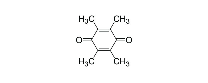 Structure of 2,3,5,6-TETRAMETHYL-1,4-BENZOQUINONE