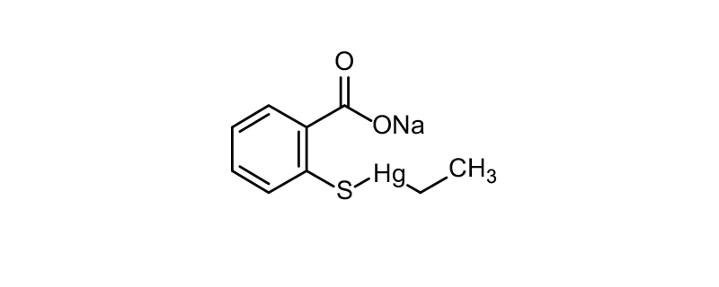 Structure of THIMEROSAL USP