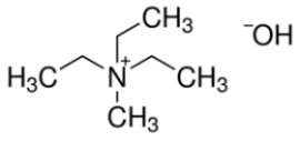 Structure of TRIETHYLMETHYLAMMONIUM HYDROXIDE