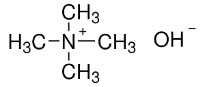 Structure of TETRAMETHYLAMMONIUM HYDROXIDE, 25 WT.