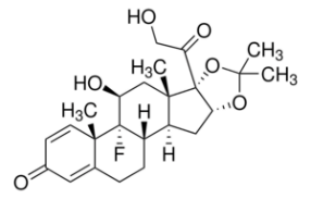Structure of TRIAMCINOLONE ACETONIDE